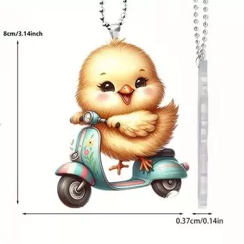 Car Adorable Acrylic Hanging Decor With Cartoon Characteristics For Styling Automotive