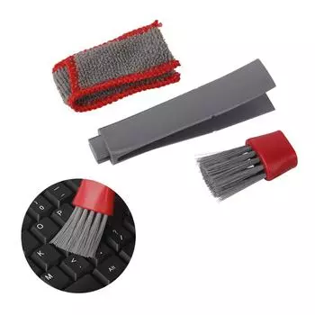 Car Air Conditioning Cleaning Dust Removal Air Outlet Cleaner Handle Brush Multifunctional Auto Cleaning Tools Accessaries синий