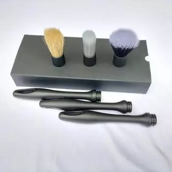 Car air conditioning outlet cleaning brush three-piece set for car interior cleaning detail brush gap brush car washing brush чёрный