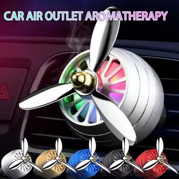 Car Air Ener Aromatherapy Rotating Air Outlet Alloy Auto Vent Fragrance Fragrance Clip Car Outlet Flavor S7d4