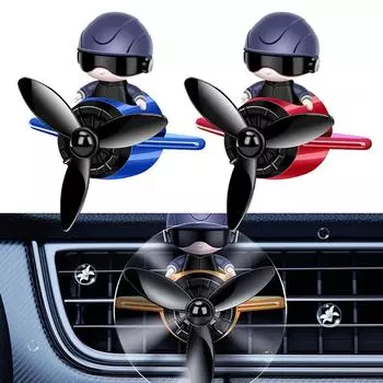 Car Air Freshener Airplane Model Air Conditioner Vent Ornaments Fragrance Aircraft Perfume Aromatherapy Interior Decoration