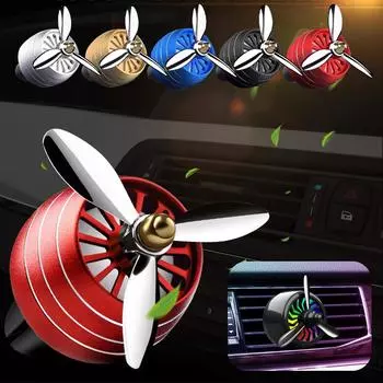 Car Air Freshener Cyber-punk Rotating Propeller Outlet Technology Force Fragrance Design Fan 3-leaf Air Flavor V1b1