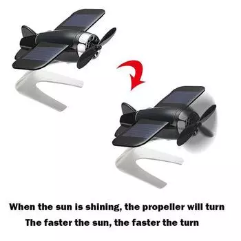 Car Air Freshener Individuation Solar Powered Airplane Model For Car Center Console Decorate Automotive Interior Accessorie H7H9 красный