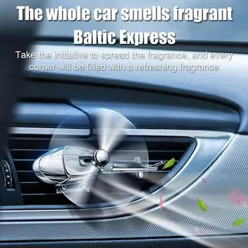 Car Air Freshener Mini Helicopter Rotating Aromatherapy Purifie Odors Car Essential Oil Diffuser For Car Office Hom H7r0