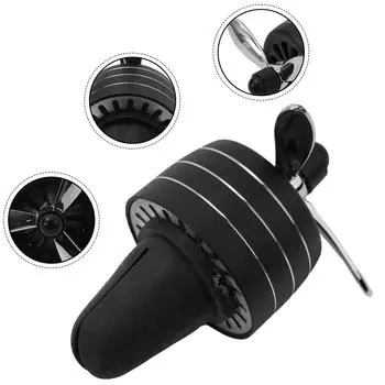 Car Air Freshener Rotating LED Fragrance Dispenser Fragrance Car Propeller Air Outlet 3-leaf Fan Car Diffuser For Air Vent серебряный