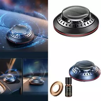 Освежитель воздуха для автомобиля, вращающийся солнечный ароматерапевтический диффузор эфирных масел, ароматизатор для автомобиля, аксессуары для интерьера красный