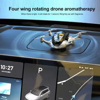 Car Air Freshener Solar Energy Rotating Aromatherapy Car Interior Autorotation Decoration Center Console Automotive Accessories