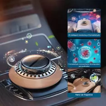Автомобильный освежитель воздуха, вращающийся на солнечной батарее, диффузор, масляный ароматерапевтический аппарат, автомобильная ароматерапия, автомобильная ароматерапия с N9U5
