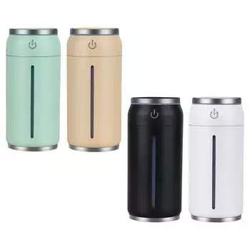 Автомобильный увлажнитель воздуха с подсветкой USB-вентилятор портативный бесшумный 220 мл прохладный туман зелёный