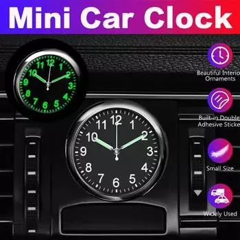 Car Air Vent Clip Clock Car Luminous Clocks Car Clock Automobiles Internal Stick-On Digital Watch