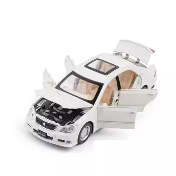 Car Alloy Model Toyota Crown Classic Sedan With Light And Sound Collectors For