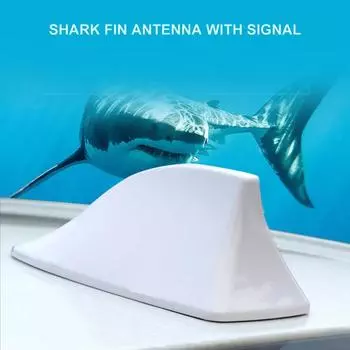 Автомобильная антенна Самоклеящаяся универсальная антенна в форме плавника акулы Радио FM-сигнал Антенна чёрный