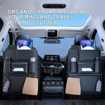 Car Anti Kid Kick Pad Interior Seat Back Bag For Baby Bottle Holder Cup Bracket Pu Leather Anti Child Kick Pads Anti Scratch