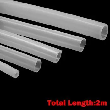 Car Aquariums Food Grade Silicone Fuel Water Clear Silicone Tube Soft Rubber Transparent Hose Pipe 2x4mm