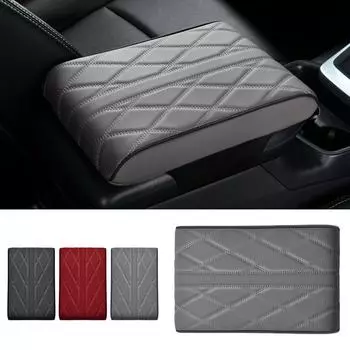 Car Armrest Box Pad Armrest Cushion For Car Soft Faux Leather Car Armrest Protector Comfortable Heightening Mat For Protect O8Y8