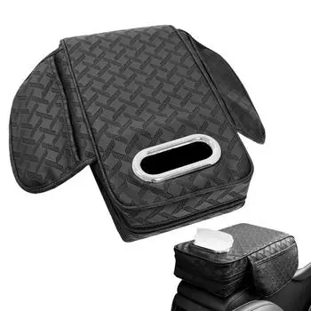 Car Armrest Box Pad SUV Centre Console Elbow Rest Pad PU Leather Car Central Armrest Box For Convertible Car SUV Truck коричневый