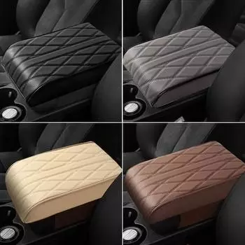 Car armrest heightening pad widening and thickening central control general car memory foam armrest box pad car accessories 2025 чёрный