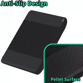 Car Armrest Pad Center Console Armrests Box Cover Black Memory Foam Universal