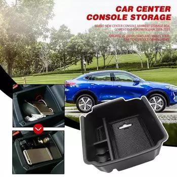 Car Armrest Storage Box Tray for VOLKSWAGEN VW Tiguan 2018-2025 2025 And Taos 2025 2025 Accessories