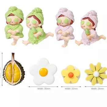 Car Aromatherapy Decoration Durable Gentle Lasting Fragrance Cute Bathrobe Girl Styling Car Supplies Car Aromatherapy Universal