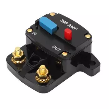 Car Audio Circuit Breaker Manual Reset Fuse Inline Inverter Holder for Car Audio Stereo System Boat