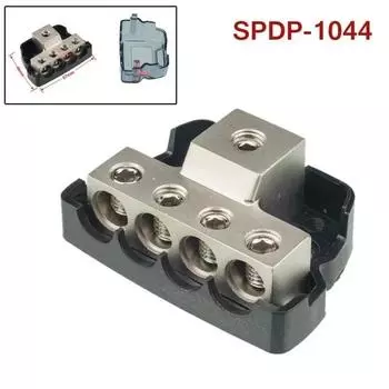 Car Audio Power Fuse Holder Distribution Block Junction Box Platinum Series 1/0 Gauge in To 4 Gauge Out Electric Wire Connector CHINA