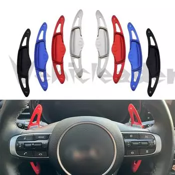 Car Auto Steering Wheel Paddle For KIA K5 DL3 2020 Aluminium Alloy Steering Wheel DSG Paddle Shifters Extension Car Accessories красный