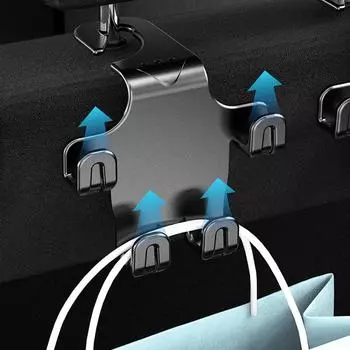 Car Back Seat Hanger Car Seat Hook For Headrest Car Seat Organizer Headrest Hooks Purse Holder 4pcs Set Phone Holder For