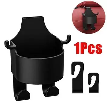 Car Back Seat Hook Hanging Storage Mobile Phone Holder Stand Cup Holder Lazy Rear Seat Headrest Bracket чёрный