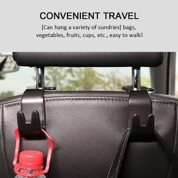 Car Back Seat Hooks Durable Universal 20kg Load-bearing Car Interior Accessories Car Hanger Bag Organizer Holder Portable