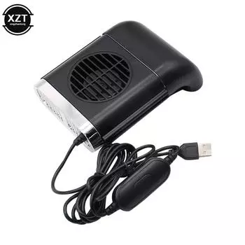 Car Back Seat Mini USB Fan Foldable Silent Fan Three Grade Wind Speed Adjustable Car Cooler Air Cooling Fan