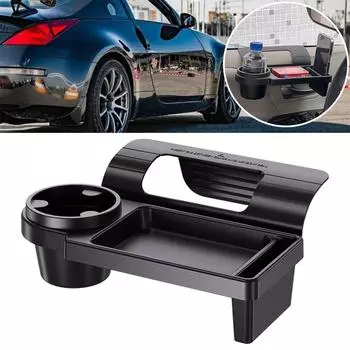 Car Back Seat Organizer With 2 Drink Cup Holder Car Box Hanging Door Hanging Cup Window Phone Holder Storage Slot Side Wate O4J7