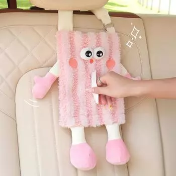 Коробка для салфеток на заднее сиденье автомобиля, автоматический держатель для салфеток на подголовник, удобный и милый держатель для салфеток для грузовиков