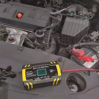 Car Battery Charger 12V 24V Battery Charger Digital Pulse Repair Smart Fast Charge Charging For Auto Motorcycle Car