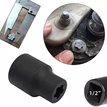 Car Battery Cover Special Removal Tool Dismantling Socket Wrench Five Flower Screw Removal Sleeve For Tesla CHINA