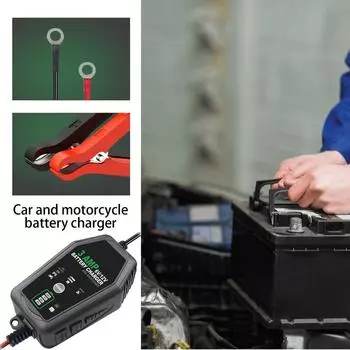Car Battery Maintainer Car And Motorcycle 3A Battery Charger Automotive Battery Charger Maintainer For Driving Safety For