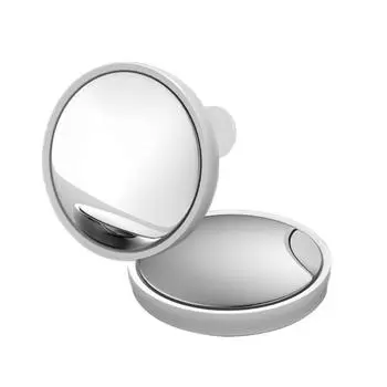 Car Blind Area Glass 2Pcs Round Frame Wide Angles Rear View Assistant Glass белый