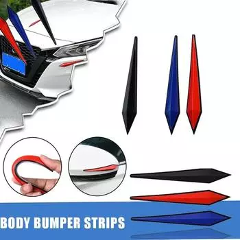 Car Body Bumper Strip Rubber Protective Strip Door Mirror Protective Strip 1-4PCS Car Scratch Protection Sticker