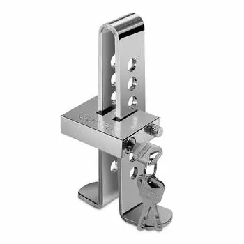 Car Brake Pedal Lock Sturdy Key Device Stainless Steel 8 Hole Clutch Lock Anti-Theft Anti-Theft