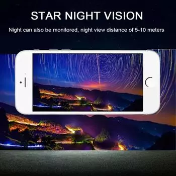 Car Camera Wireless WIFI HD Starlight Night Vision 720P IP68 Waterproof Rear View 170° Wide Angle Color Reversing Image