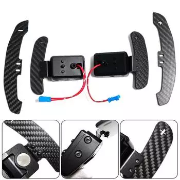 Car Carbon Fiber Magnetic Paddle Shifter For BMW F30 F31 F33 F15 F16 F80 F90 F10