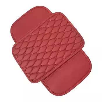 Car Center Console Cushion Pad Car Armrest Cushion With Side Pockets Car Armrest Box Pad For SUV Truck Vehicle Car Interior красный