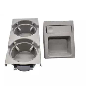 Car Center Console Water Cup Holder Beverage Bottle Holder Coin Tray for E46 серый