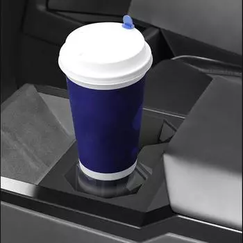 Car Central Control Cup Holder with Cup Limiter For Tesla Cybertruck 2024 Car Interior Modification Accessories V3J5 чёрный