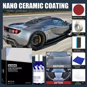Car Ceramic Coating 12H Liquid Glass Nano Super Hydrophobic Car Plating Anti-Scratch Graphene Plating Solution Set