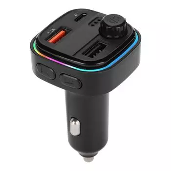 Car Charger Adapter Stable Transmission FM Transmitter QC3.0 USB Fast Charging PD 20W Car FM