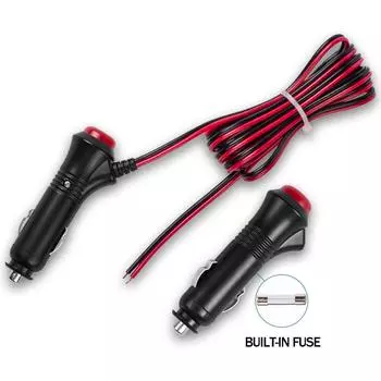 Car Cigarette Lighter Socket Splitter Plug 1.2m/2m/2.5m Charger Socket With Connector Wire Switch Switch Cable Universal Y0U1