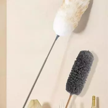 Car Cleaning Duster Long Handle Dust Cleaner Bendable Duster For Car Washable Cleaning Duster Retractable Dashboard Detailing