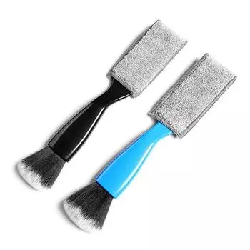 Car Cleaning Tools Air Conditioning Air Outlet Cleaning Dust Removal Soft Brush Multifunctional Auto Interior Cleaning Tool 2PCS