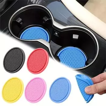 Car Coaster, Car Water Coaster, Multifunctional Car Storage Belt, Creative Mesh Anti-slip